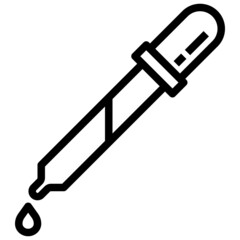 DROPPER line icon,linear,outline,graphic,illustration