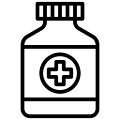 Obraz premium DRUG line icon,linear,outline,graphic,illustration