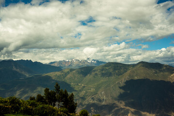 mountains and clouds