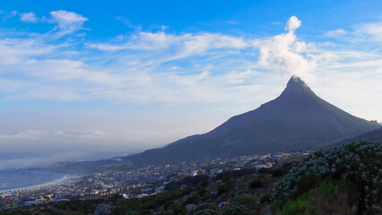 Fototapeta premium View from the Table Mountain at Cape-Town, South Africa