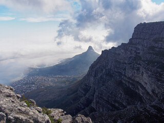  View from the Table Mountain at Cape-Town, South Africa