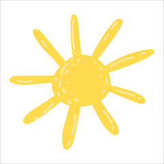 Obraz premium Sun icon. Cartoon illustration of sun vector icon for web design