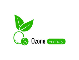 ozone-friendly icon vector illustration 