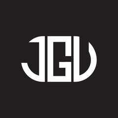JGV letter logo design on black background. JGV creative initials letter logo concept. JGV letter design.