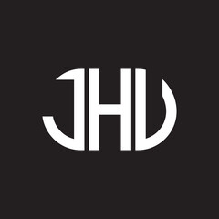 JHV letter logo design on black background. JHV creative initials letter logo concept. JHV letter design.