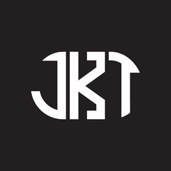 JKT letter logo design on black background. JKT creative initials letter logo concept. JKT letter design.