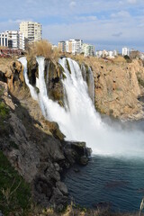 Wodospad Duden, Antalaya, Turcja - obrazy, fototapety, plakaty