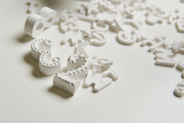 plaster letters