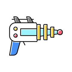 futuristic weapon geek color icon vector illustration