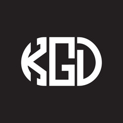 KGD letter logo design on black background. KGD creative initials letter logo concept. KGD letter design.