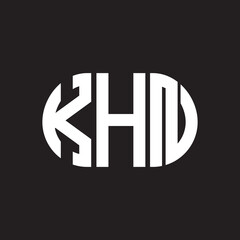 KHN letter logo design on black background. KHN creative initials letter logo concept. KHN letter design.