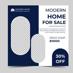 Real Estate Social media post template Premium Vector