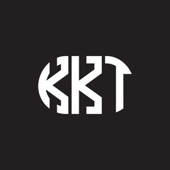 KKT letter logo design on black background. KKT creative initials letter logo concept. KKT letter design.