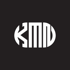 KMN letter logo design on black background. KMN creative initials letter logo concept. KMN letter design.