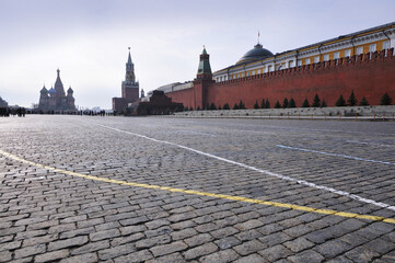 Red Square in the city of Moscow