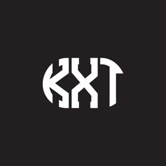 KXT letter logo design on black background. KXT creative initials letter logo concept. KXT letter design.