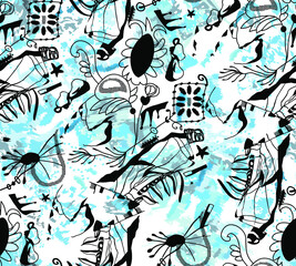 seamless abstract pattern. Textile pattern, geometric print pattern for textile design and fabrics.