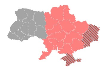 Map of the war in Ukraine.
