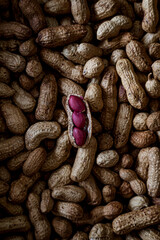 Photos of a lot of peanuts in the shell