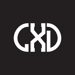 LXD letter logo design on black background. LXD creative initials letter logo concept. LXD letter design.