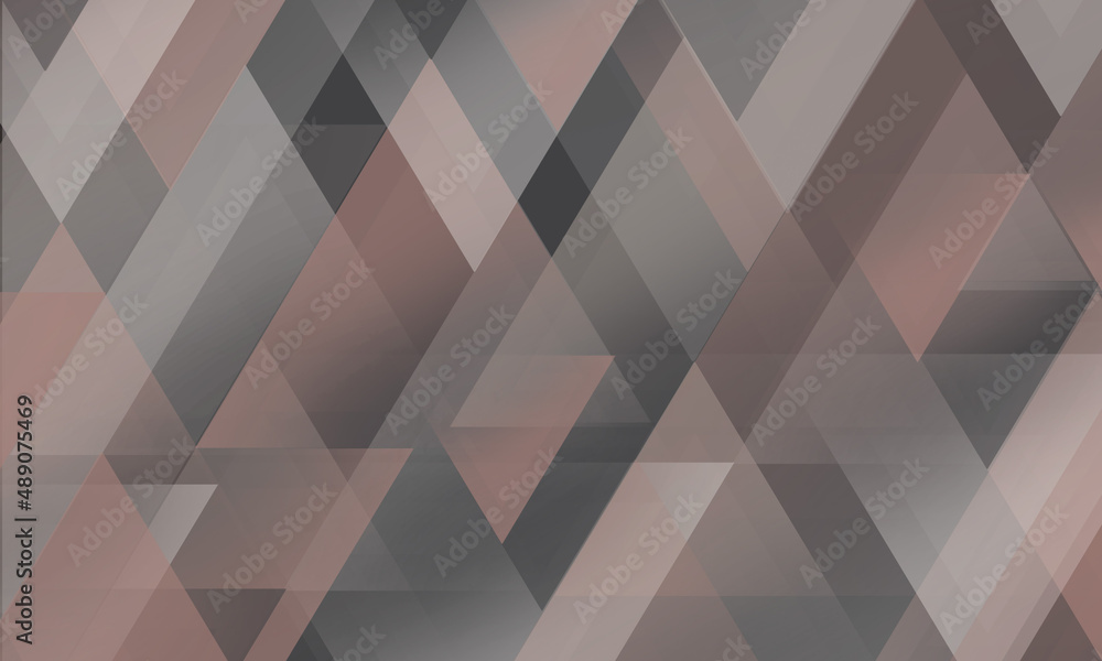 Poster dusty dew and gray triangles slide over each other like a mosaic