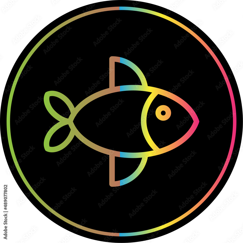 Sticker fish icon