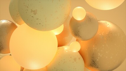 background with spheres