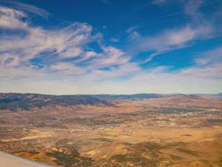 Aerial view of the Reno cityscape