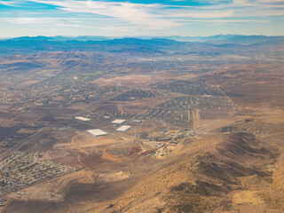 Aerial view of the Reno cityscape