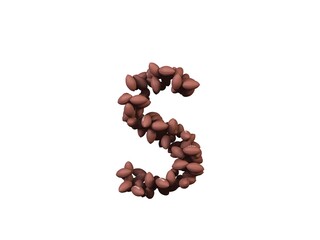 American Football Themed Font Letter S