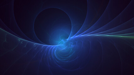 3D rendering abstract fractal light background
