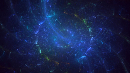 3D rendering abstract round light background