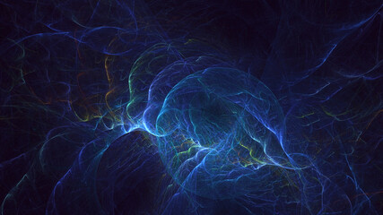 Fototapeta premium 3D rendering abstract round light background