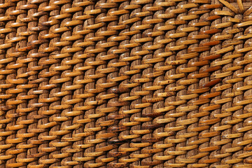 Closeup view of wicker texture