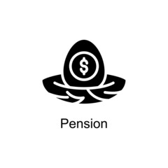 Pension Vector Solid icons for your digital or print projects.