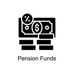 Pension Funds Vector Solid icons for your digital or print projects.