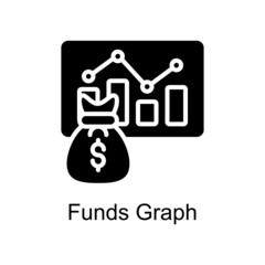 Funds Graph Vector Solid icons for your digital or print projects.