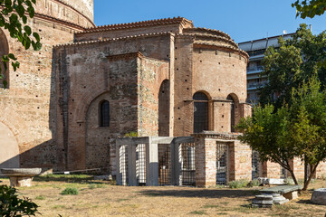 Naklejka premium Rotunda Roman Temple in city of Thessaloniki, Greece