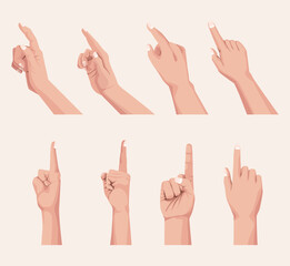 eight fingers point