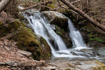 Fototapeta na wymiar Waterfall in Mollo in Catalonia