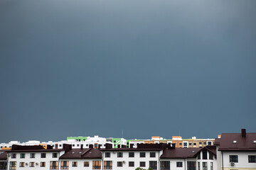 Storm Clouds Gather over a Residential Housing Estate