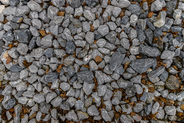 Granite stones with foliage