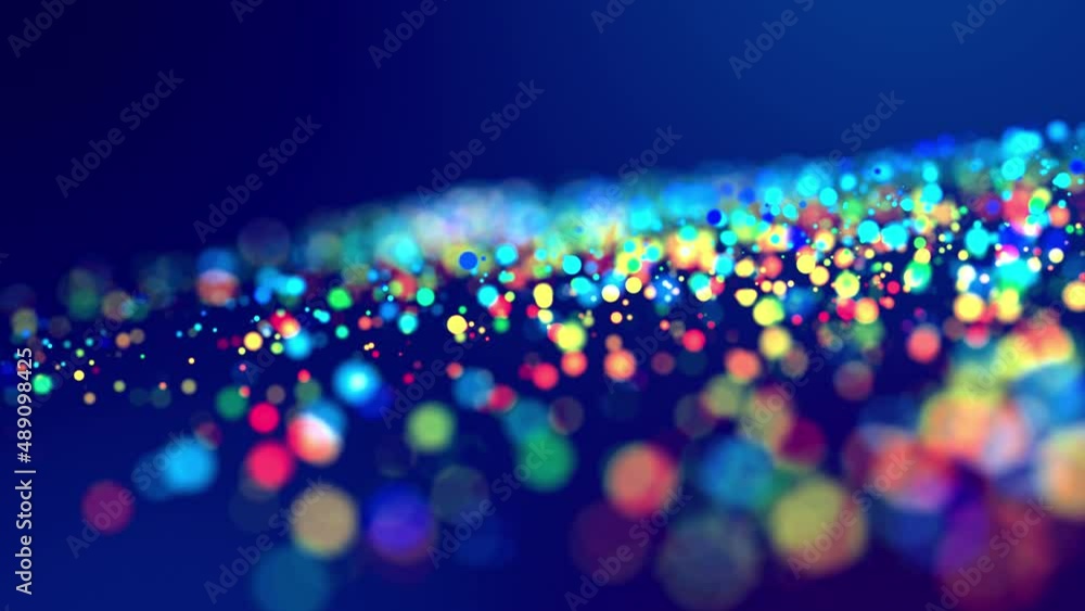 Poster abstract background particles in air, luma matte as alpha channel. glitter magic multicolor particle