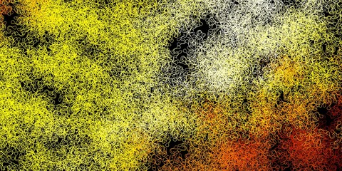 Dark red, yellow vector background with bows.