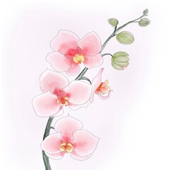 pink orchid flowers