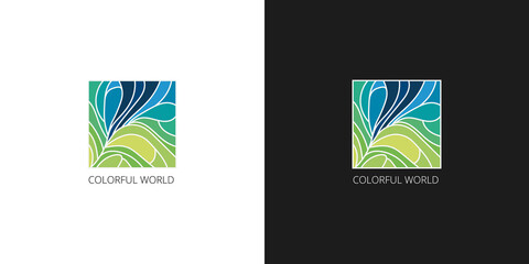 logo illustration in the form of color abstraction