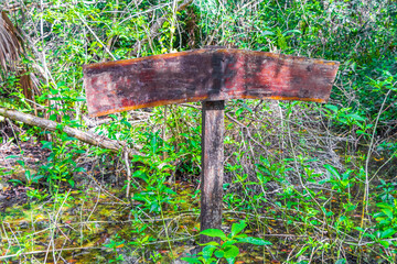Blank empty information entrance welcome sing board billboard Mexico.