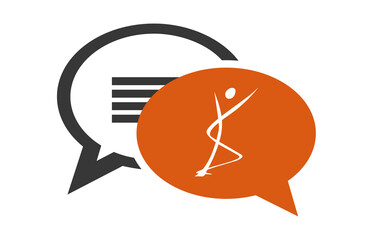 Logo masseur kinésithérapeute.