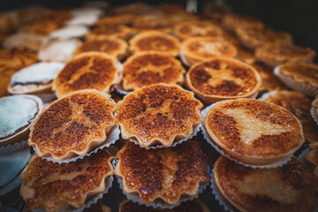 sweets pastries from the bakery in lisbon portugal city 