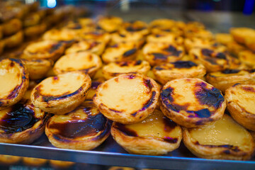 sweets pastries from the bakery in lisbon portugal city 